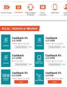 cashback dan promo yang shopee berikan untuk pembelian token listrik